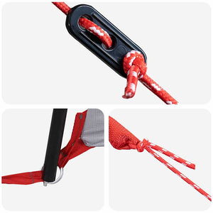 Stuga Tält med tak med lagring Blå och grå 333 x 317 x 194 cm