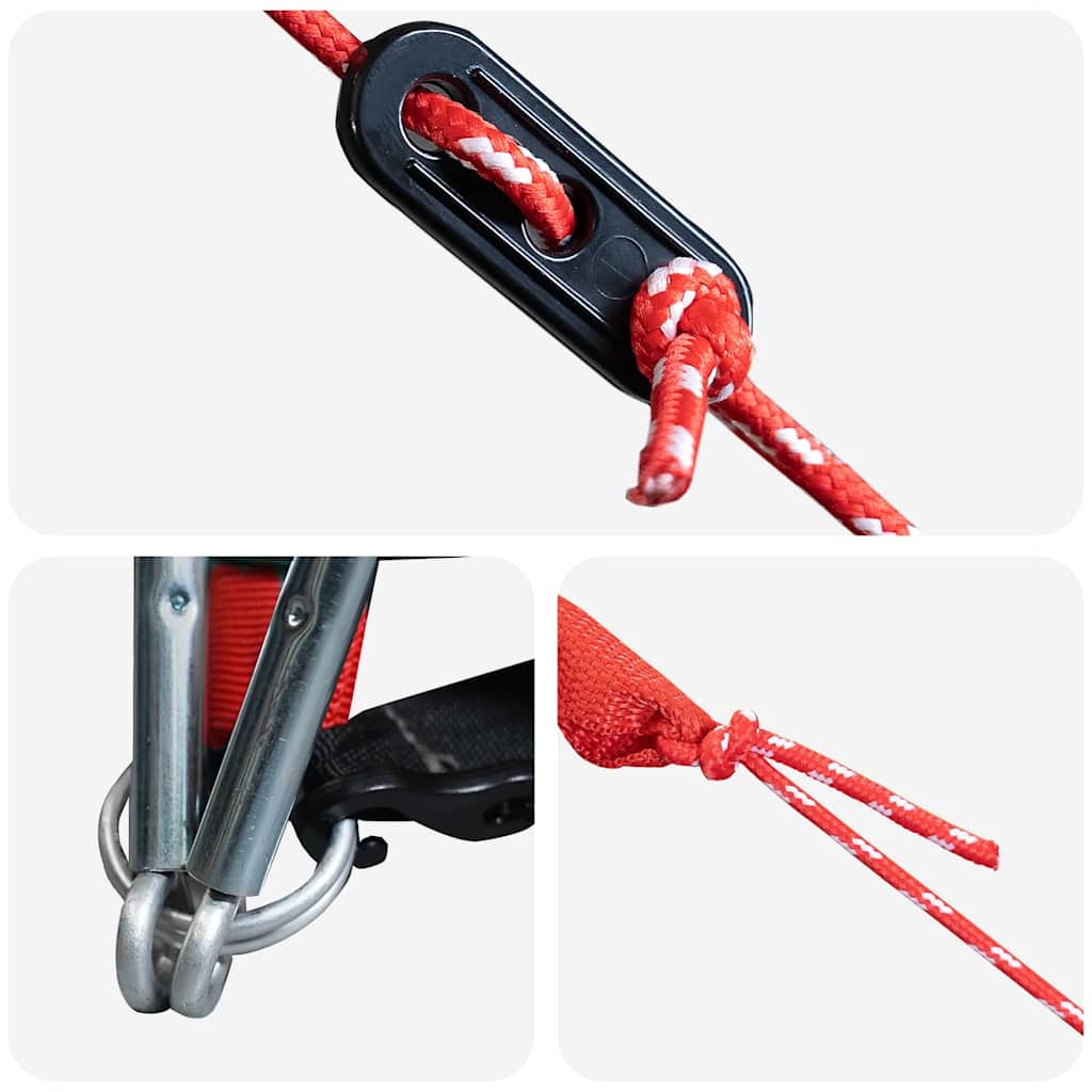 Tunneltält med tak med lagring Grön och Vit 328 x 228 x 115 cm