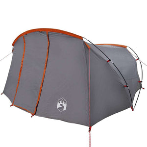 Tunneltält med tak Grå och orange 318 x 275 x 140 cm