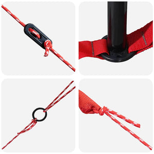 Teepee Tält med tak med lagring Grön och Vit 490 x 410 x 210 cm