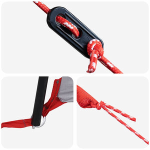 Familjetält med tak Grå och orange 324 x 255 x 230 cm