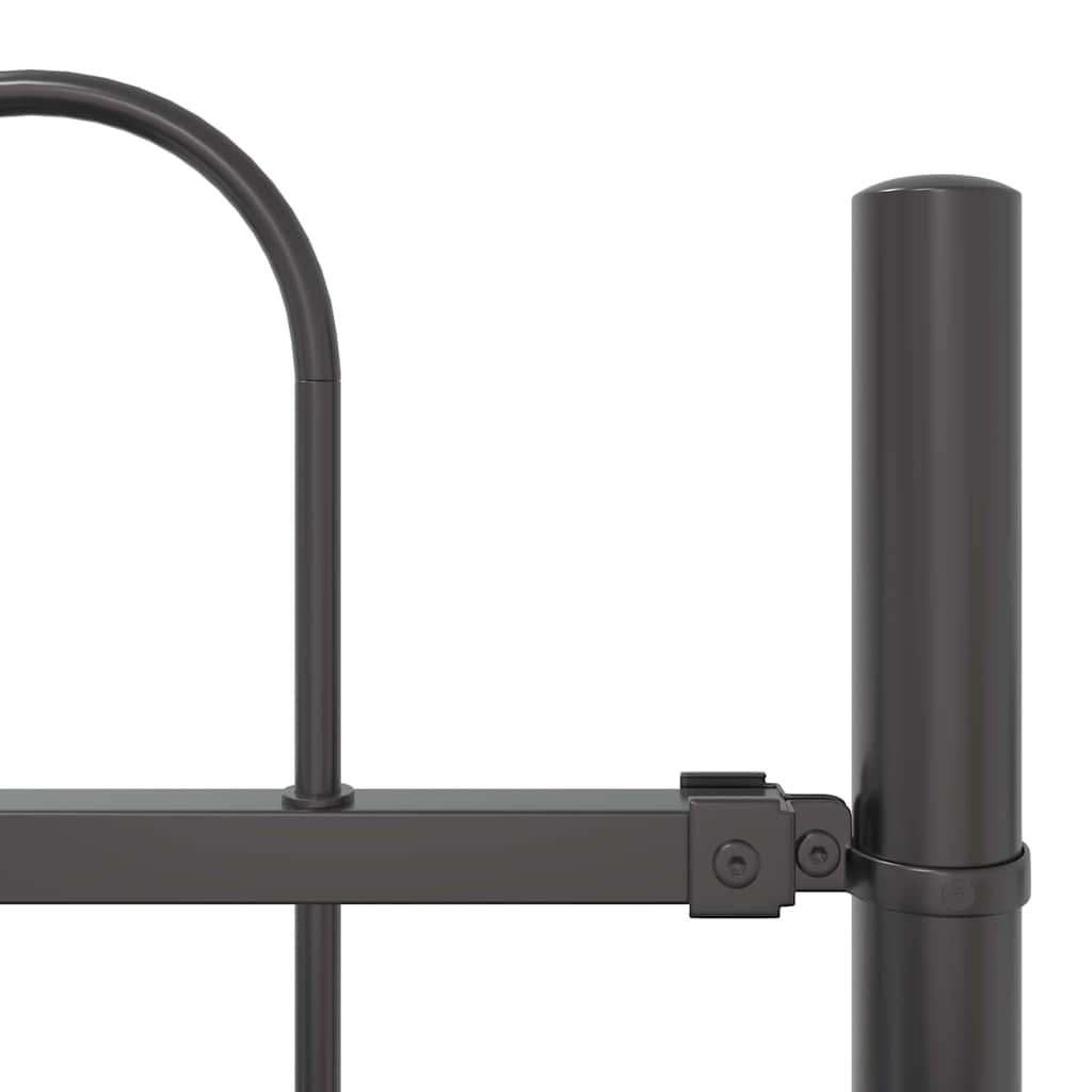 Trädgårdsstängsel Grå 1,7 x 0,8 m Pulverlackerad stål