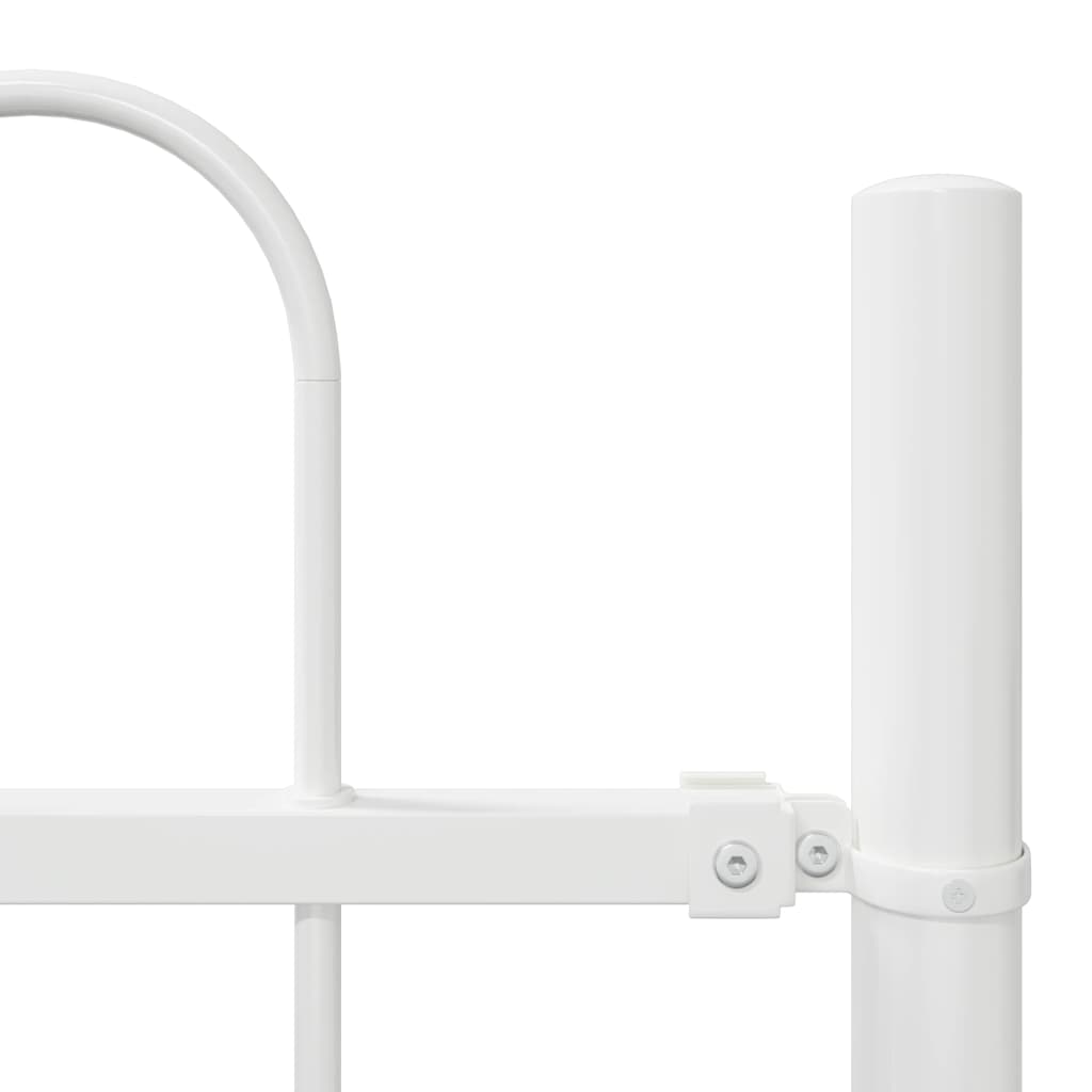 Trädgårdsstängsel Vit 1.7 x 1.2 m Pulverlackerad stål