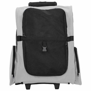 Husdjursvagn 3-i-1-design grå 48x32x(57-106) cm oxfordtyg