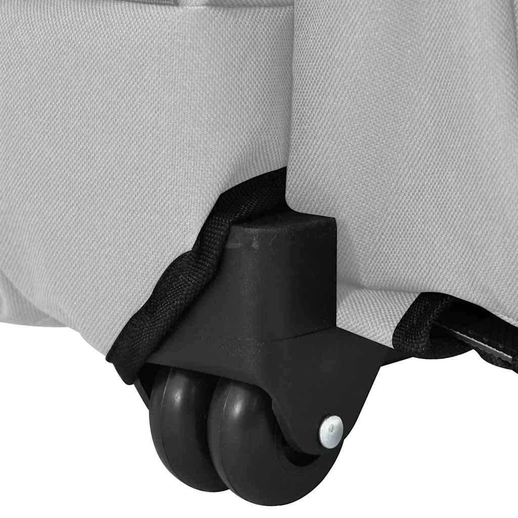 Husdjursvagn 3-i-1-design grå 48x32x(57-106) cm oxfordtyg