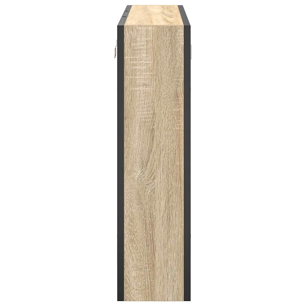 Spegelskåp med hylla Sonoma-ek 60 x 16 x 60 cm Konstruerat trä