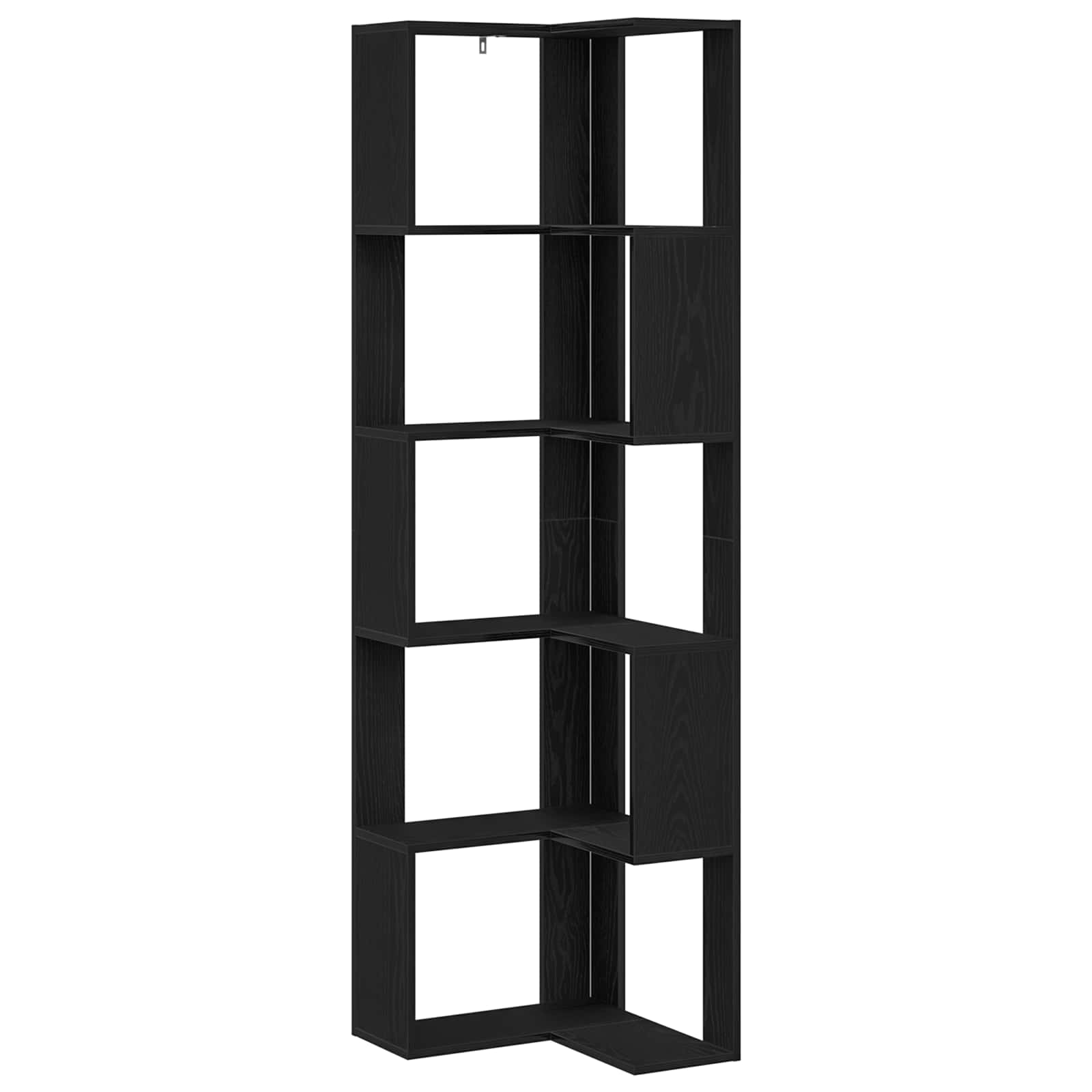 Bokhylla Svart Ek 50 x 50 x 179 cm