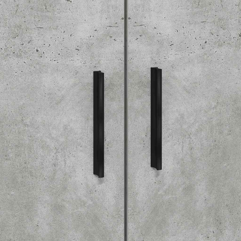 Sängram med låda Betonggrå 90 x 200 cm Konstruerat trä