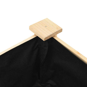 Trädgårdsplanterare Beige 203 x 53 x 76,5 cm Massivt Furu