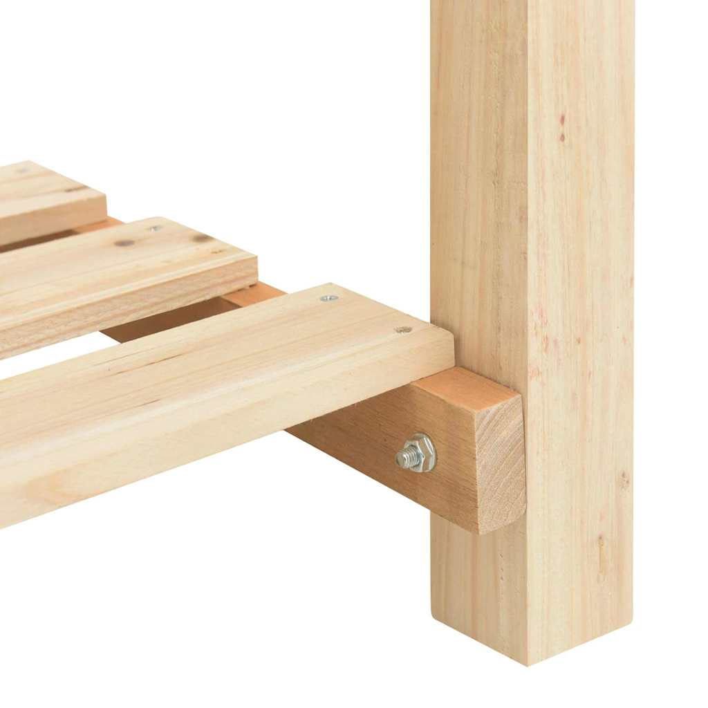 Trädgårdsplanterare Beige 115 x 59 x 76,5 cm Massivt Furu