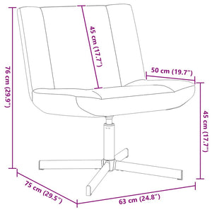 Skrivstol Moln Grå 63 x 75 x 76 cm tyg