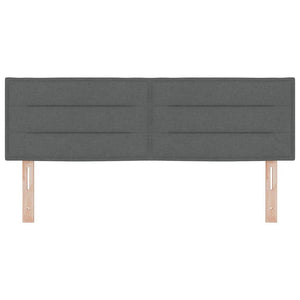 Huvudgavel med huvudgavel Mörkgrå 160 cm Konstläder