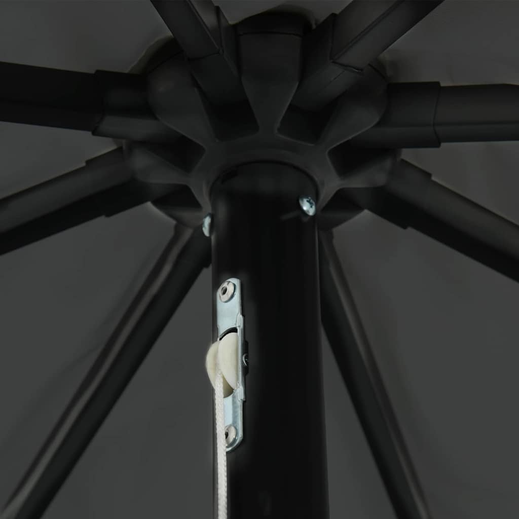 Trädgårdsparasol Antracit 395 x 395 x 245 cm Polyester