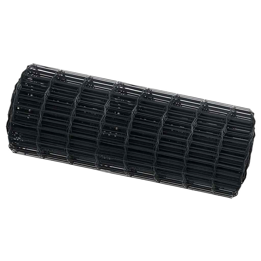 Eurogärdsel 0,8 x 25 m PVC-belagt järn Grå