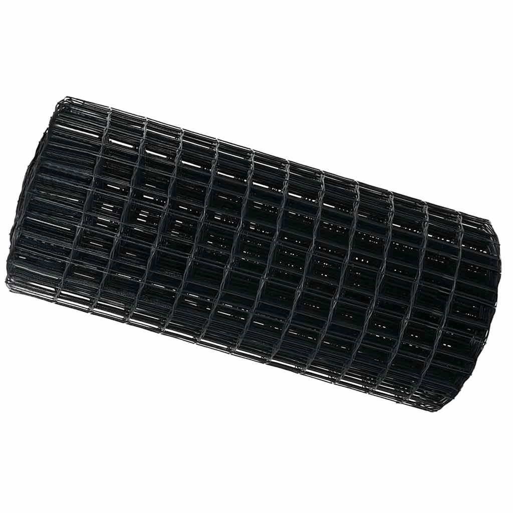 Eurogärdsel 0,6 x 50 m PVC-belagt järn Grå