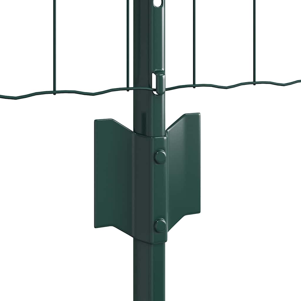Stängsel med stolpe Grön 0,4 x 10 m Stål och PVC
