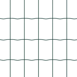 Stängsel med stolpe Grön 0,4 x 10 m Stål och PVC