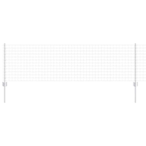 Stängsel med stolpe Silver 0,6 x 10 m Stål