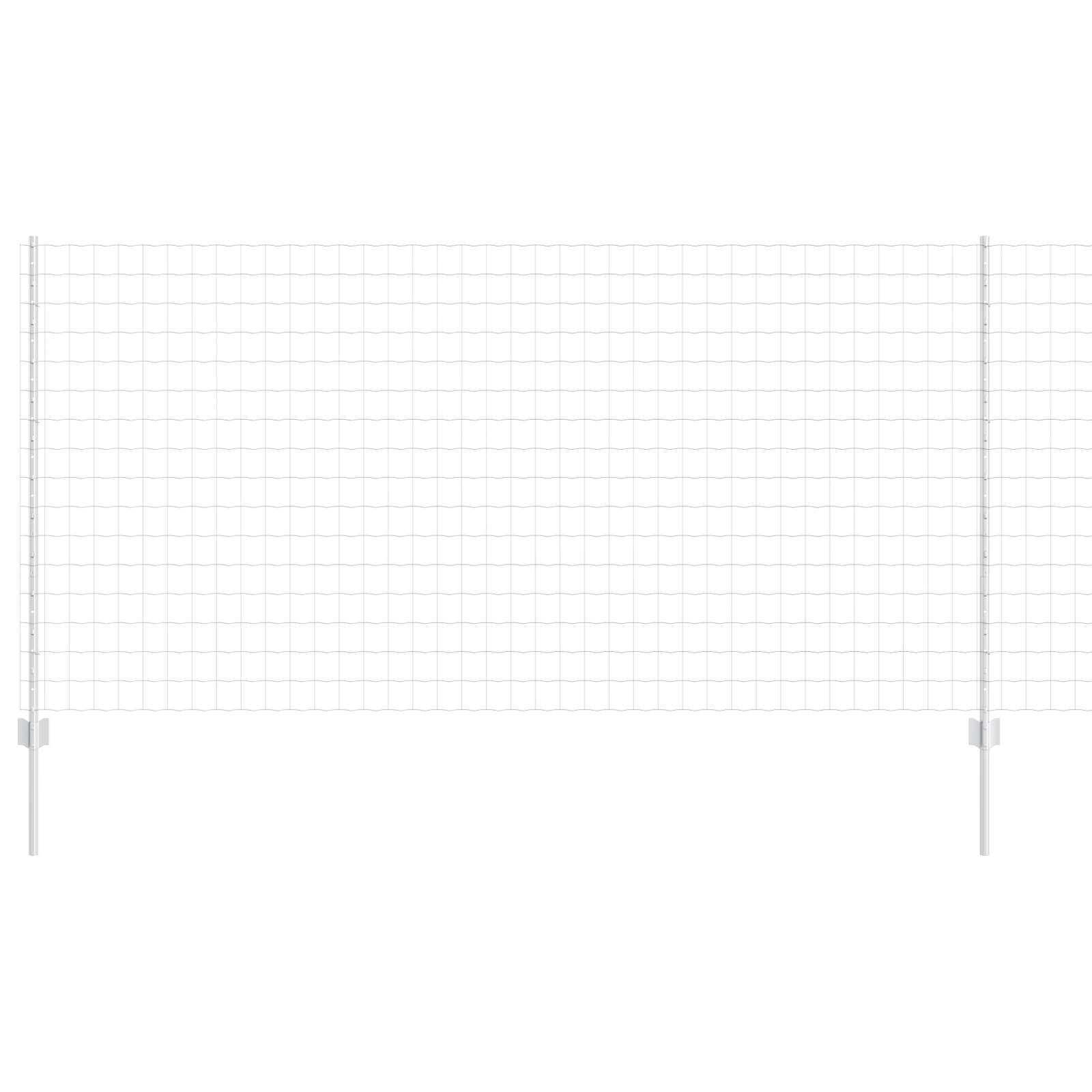 Stängsel med stolpe Silver 1,2 x 25 m Stål