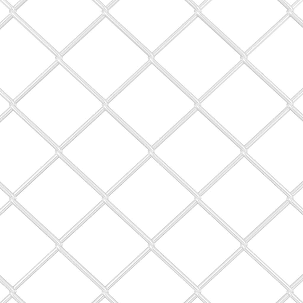 Stängsel med stolpe Silver 1 x 10 m Stål