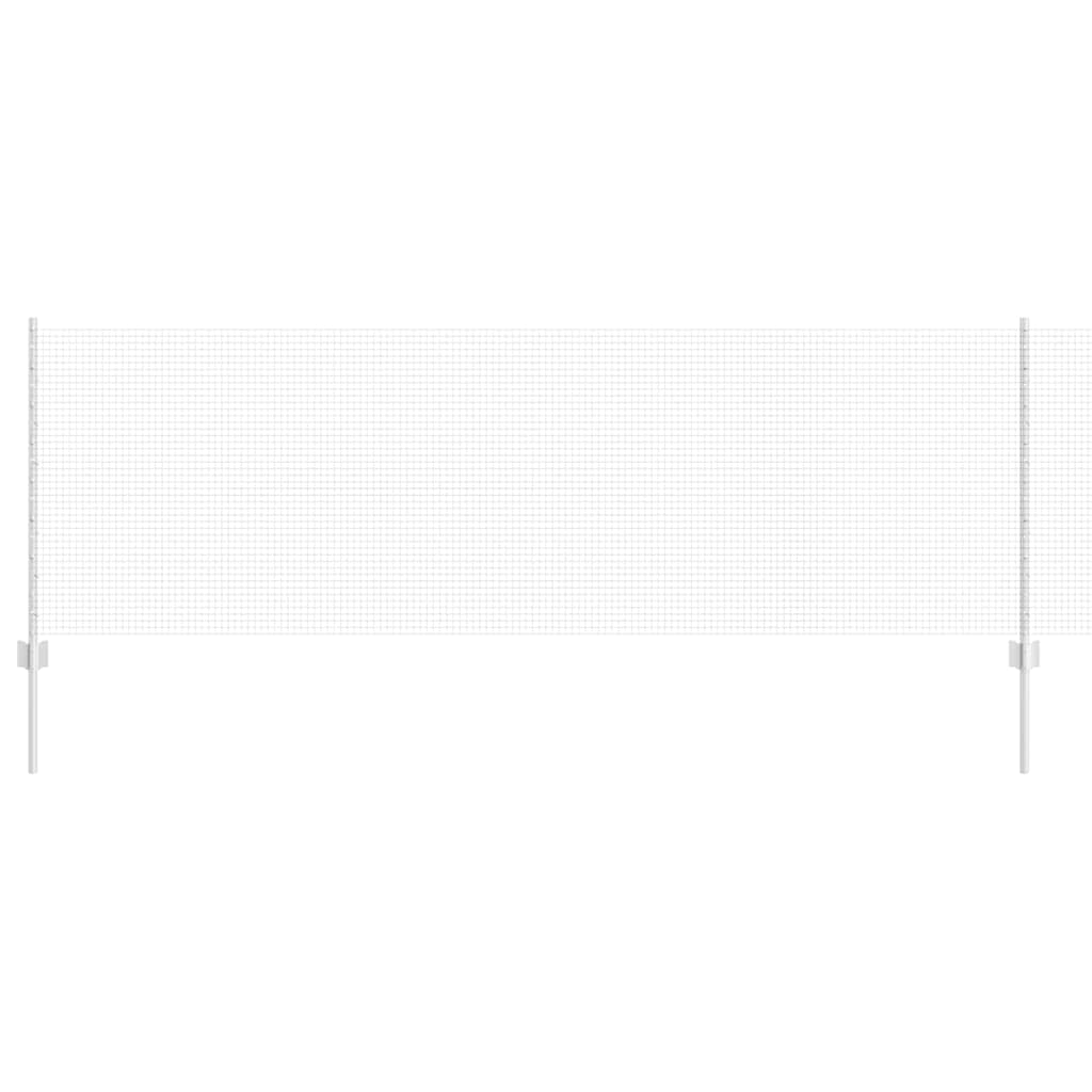 Stängsel med stolpe Silver 0,8 x 10 m Stål