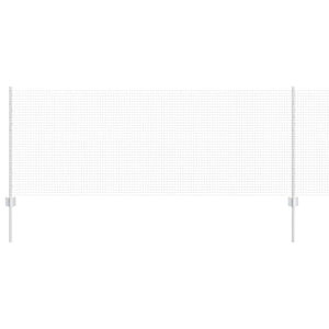 Stängsel med stolpe Silver 0,8 x 10 m Stål