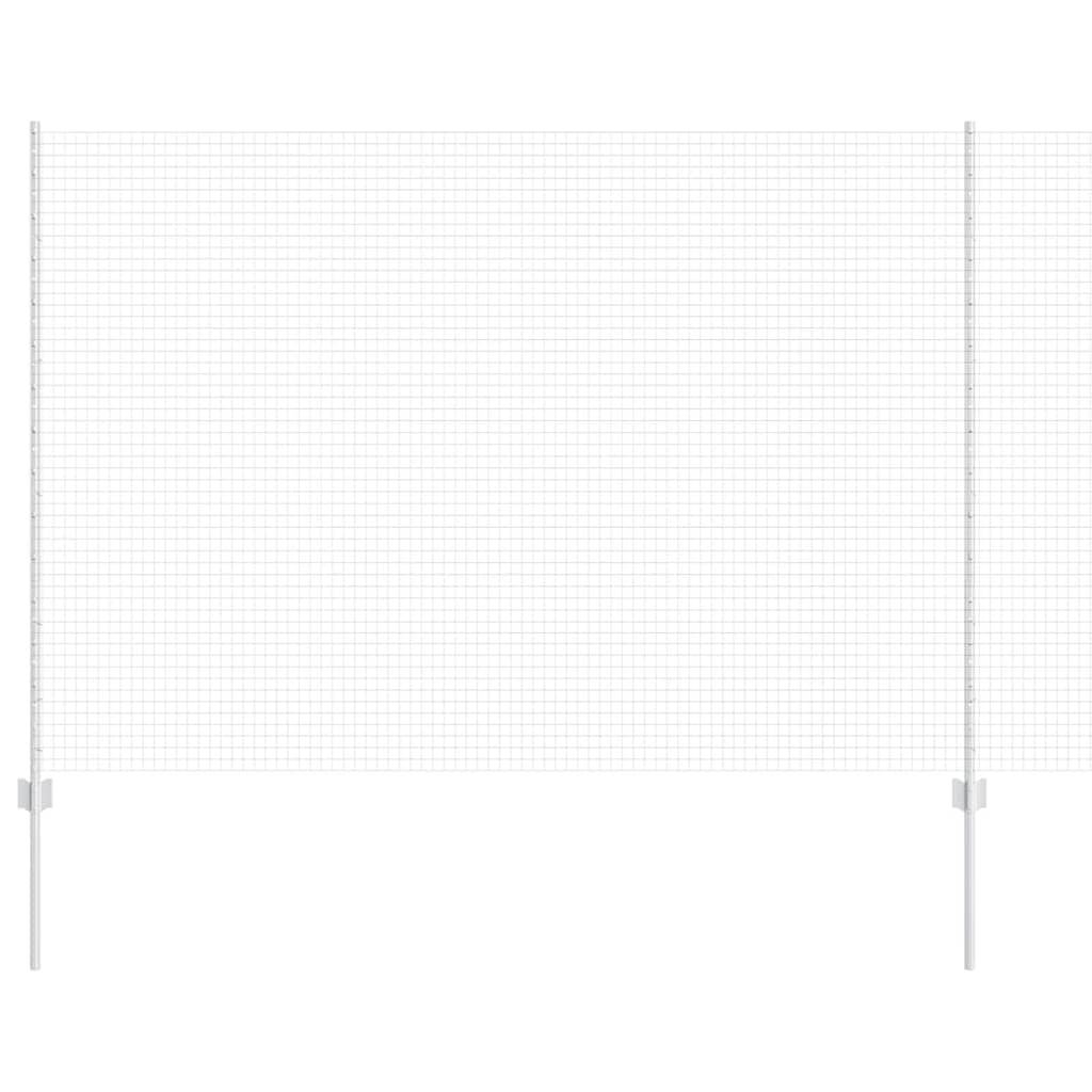 Stängsel med stolpe Silver 1,5 x 10 m Stål