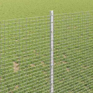 Stängsel med stolpe Silver 1 x 25 m Stål