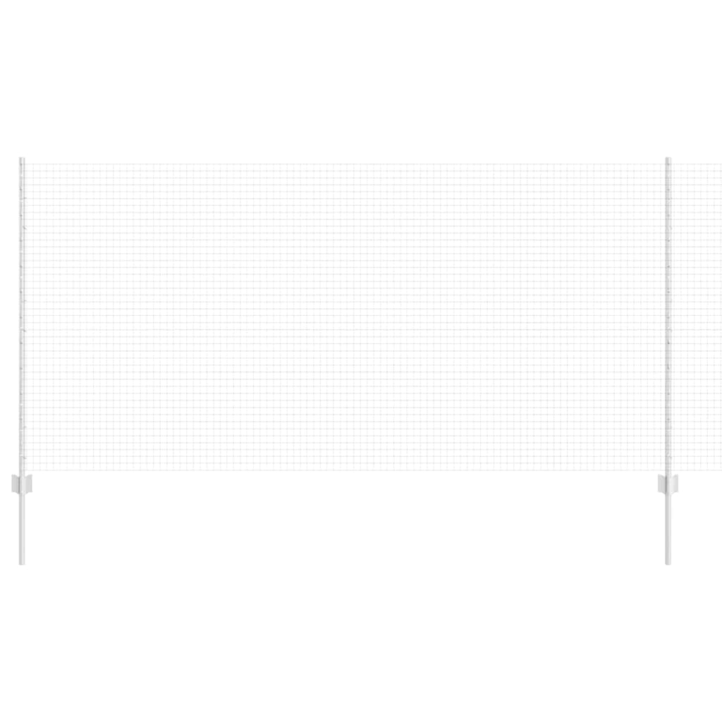 Stängsel med stolpe Silver 1,2 x 25 m Stål