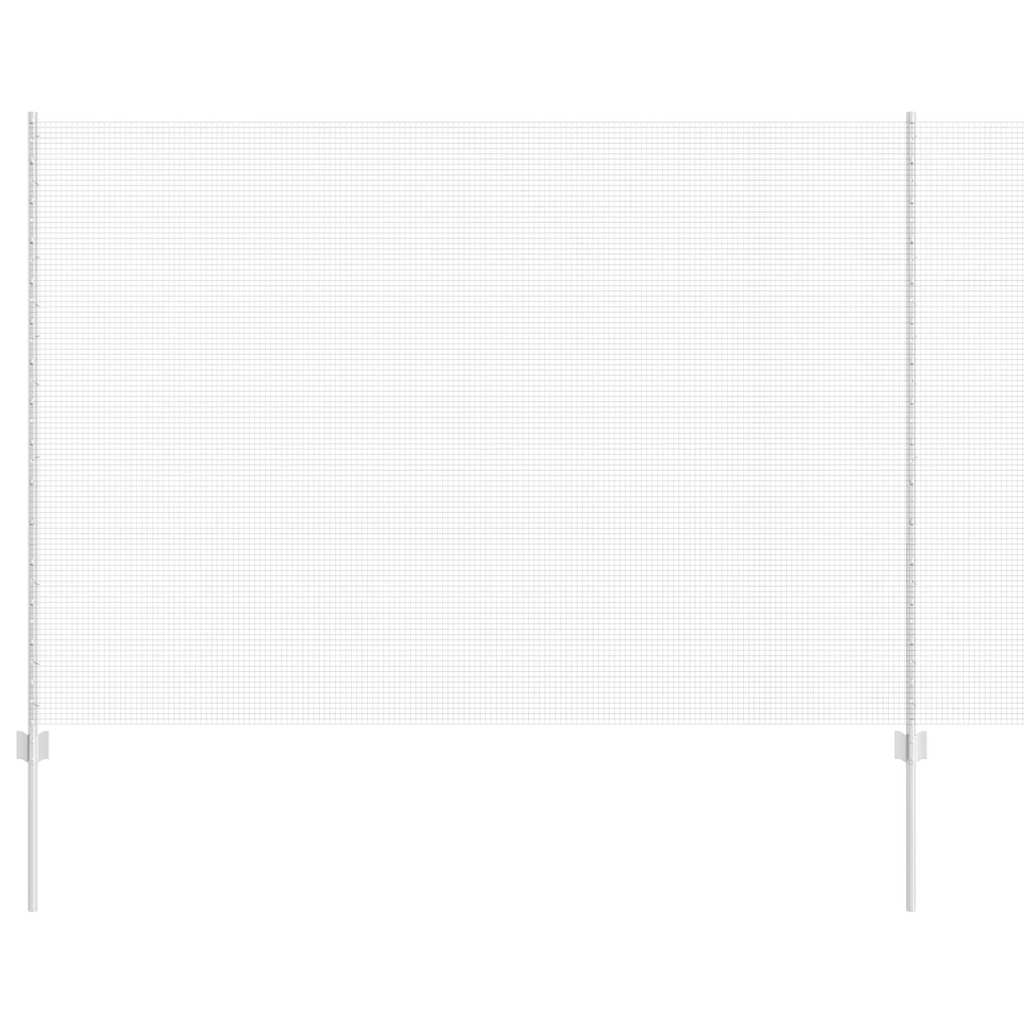 Stängsel med stolpe Silver 1,6 x 25 m Stål