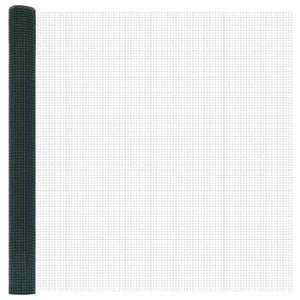 Stängsel med stolpe Grön 1,6 x 25 m Stål och PVC