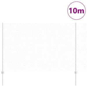 Stängsel med stolpe Silver 1,6 x 10 m Stål