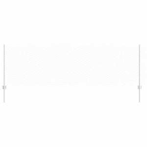 Stängsel med stolpe Silver 0,8 x 50 m Stål