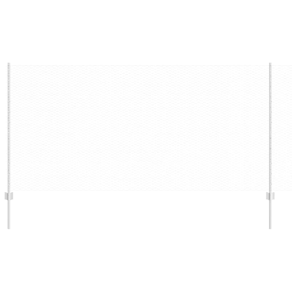 Stängsel med stolpe Silver 1,2 x 50 m Stål