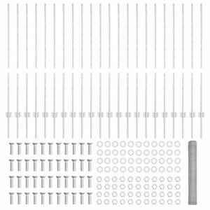 Stängsel med stolpe Silver 1,2 x 50 m Stål