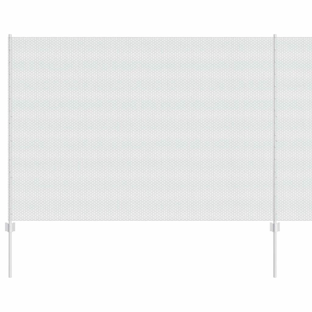 Stängsel med stolpe Silver 1,5 x 50 m Stål