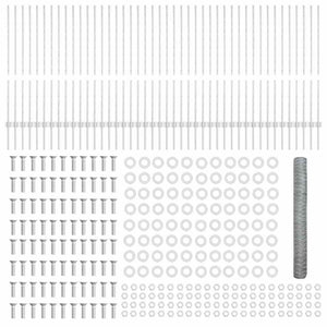 Stängsel med stolpe Silver 1,2 x 100 m Stål