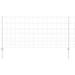 Stängsel med stolpe Silver 1 x 25 m Stål