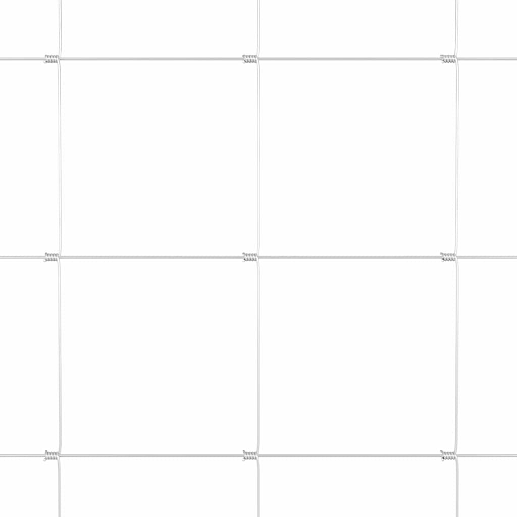 Stängsel med stolpe Silver 1,5 x 25 m Stål