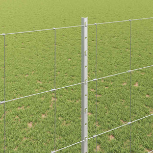 Stängsel med stolpe Silver 1,5 x 25 m Stål