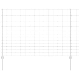 Stängsel med stolpe Silver 1,5 x 25 m Stål