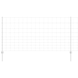 Stängsel med stolpe Silver 1,2 x 50 m Stål