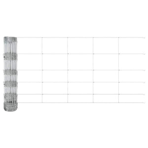 Stängsel med stolpe Silver 0,8 x 100 m Stål