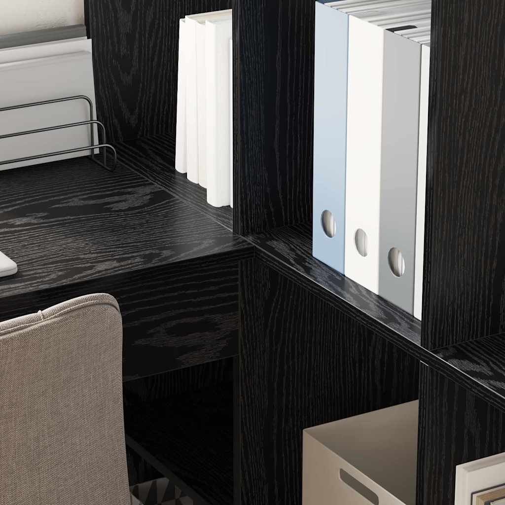 Hörnskrivbord Svart Ek 101,5 x 149,5 x 149,5 cm Konstruerat trä