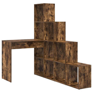 Hörnskrivbord Rökt ek 101,5 x 149,5 x 149,5 cm Konstruerat trä