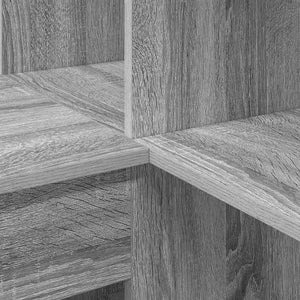 Hörnskrivbord med hylla Grå Sonoma 101,5 x 149,5 x 149,5 cm