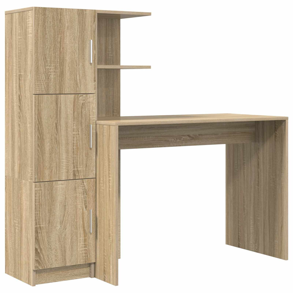 Skrivbord Sonoma-ek 133.5 x 50 x 124 cm 2 st