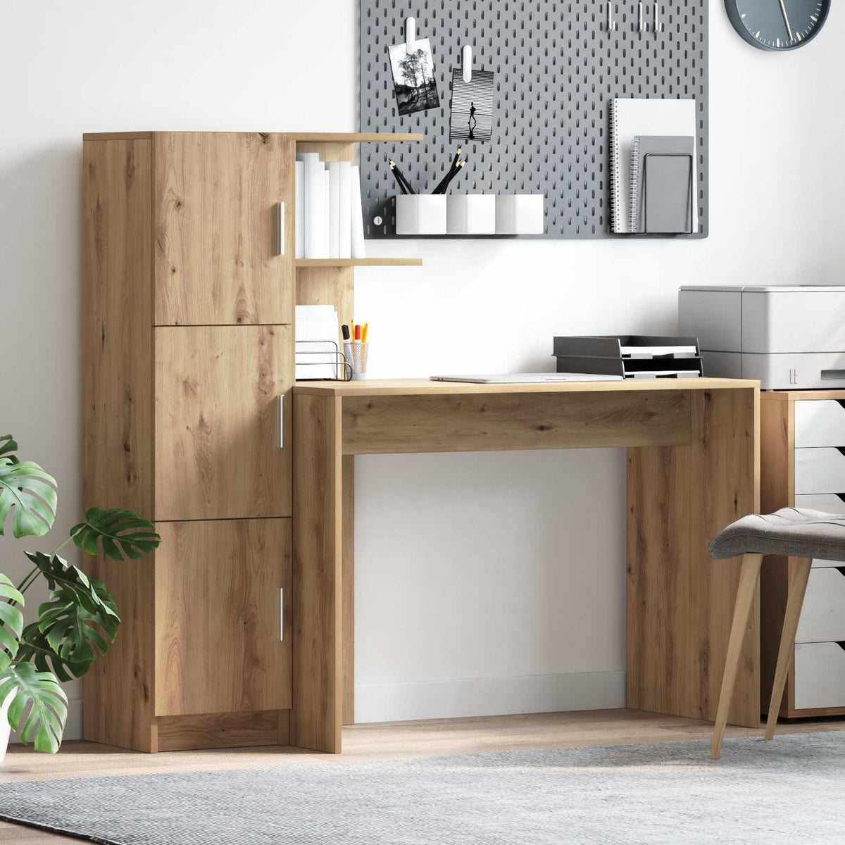 Skrivbord Artisan Ek 133.5 x 50 x 124 cm 2 st