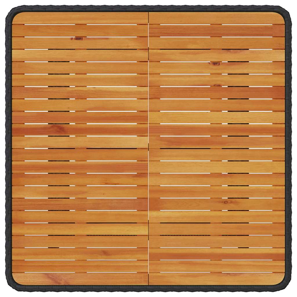 Trädgårdsmöbelset Svart konstrotting