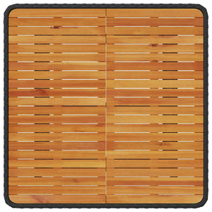 Trädgårdsmöbelset Svart konstrotting